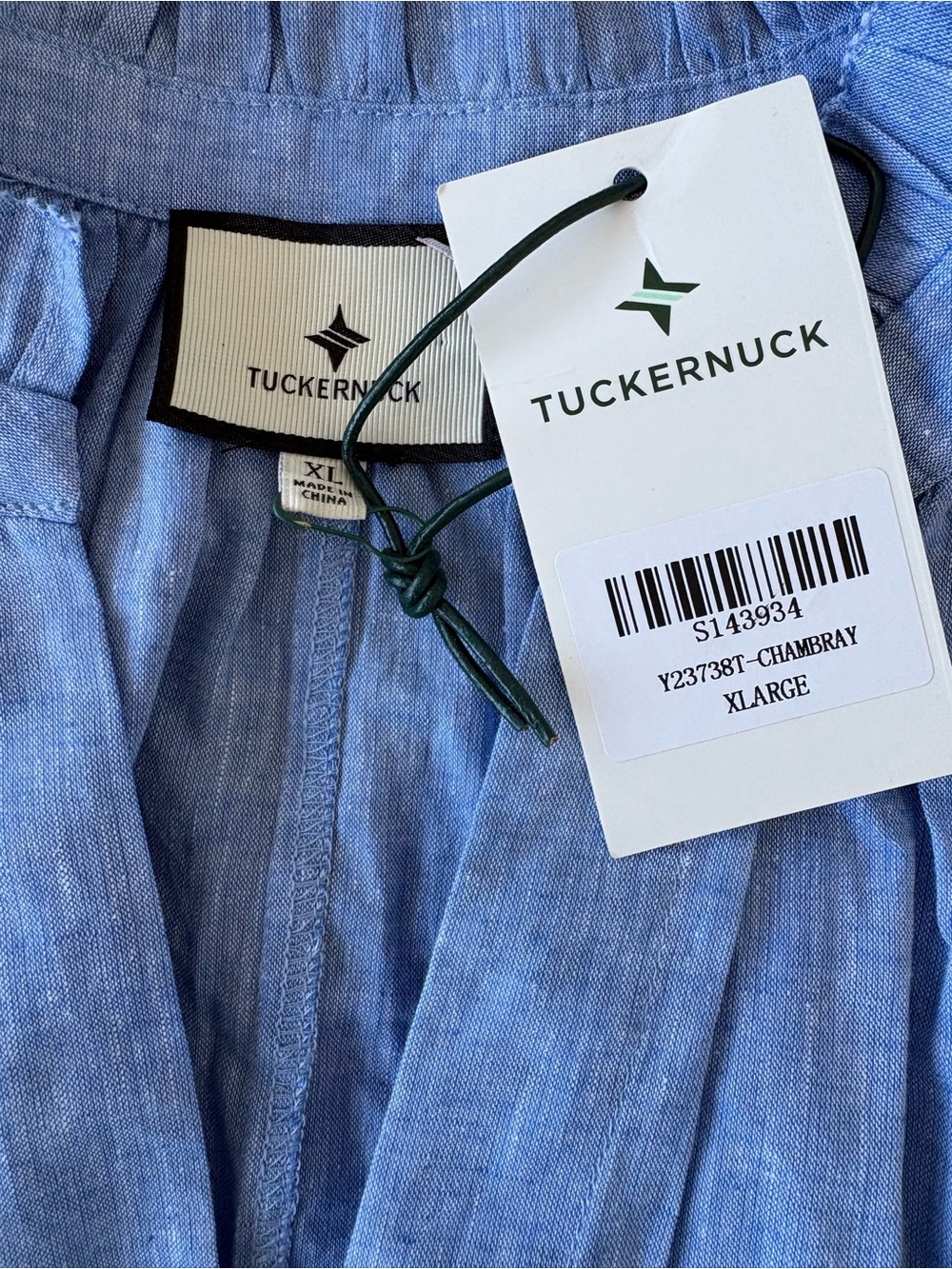 NWT Tuckernuck Chambray Crawford Dress XL - Picture 8 of 9